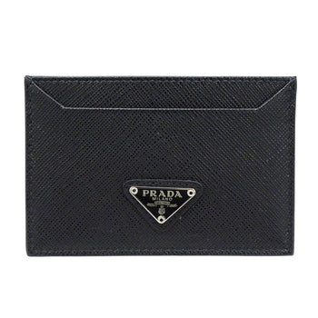 Prada Men'S Saffiano Black Card Case (1Mc208) - Small