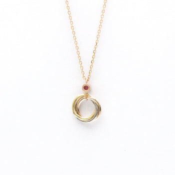 Cartier Baby Trinity Necklace 1P Pink Sapphire Pink Gold (18K)