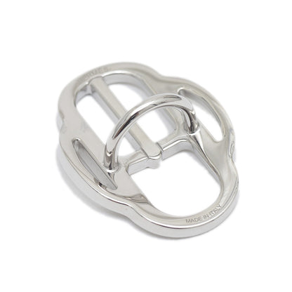Hermes Mini Boucle Silver Scarf Ring