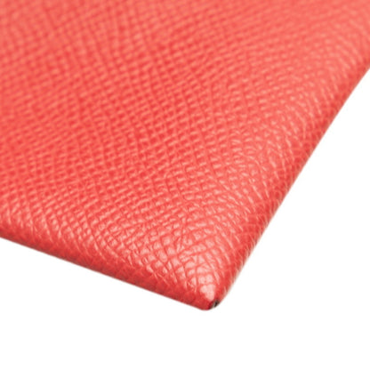 Herms Bastia Wallet/Coin Purse Rouge Kazak Epsom Leather
