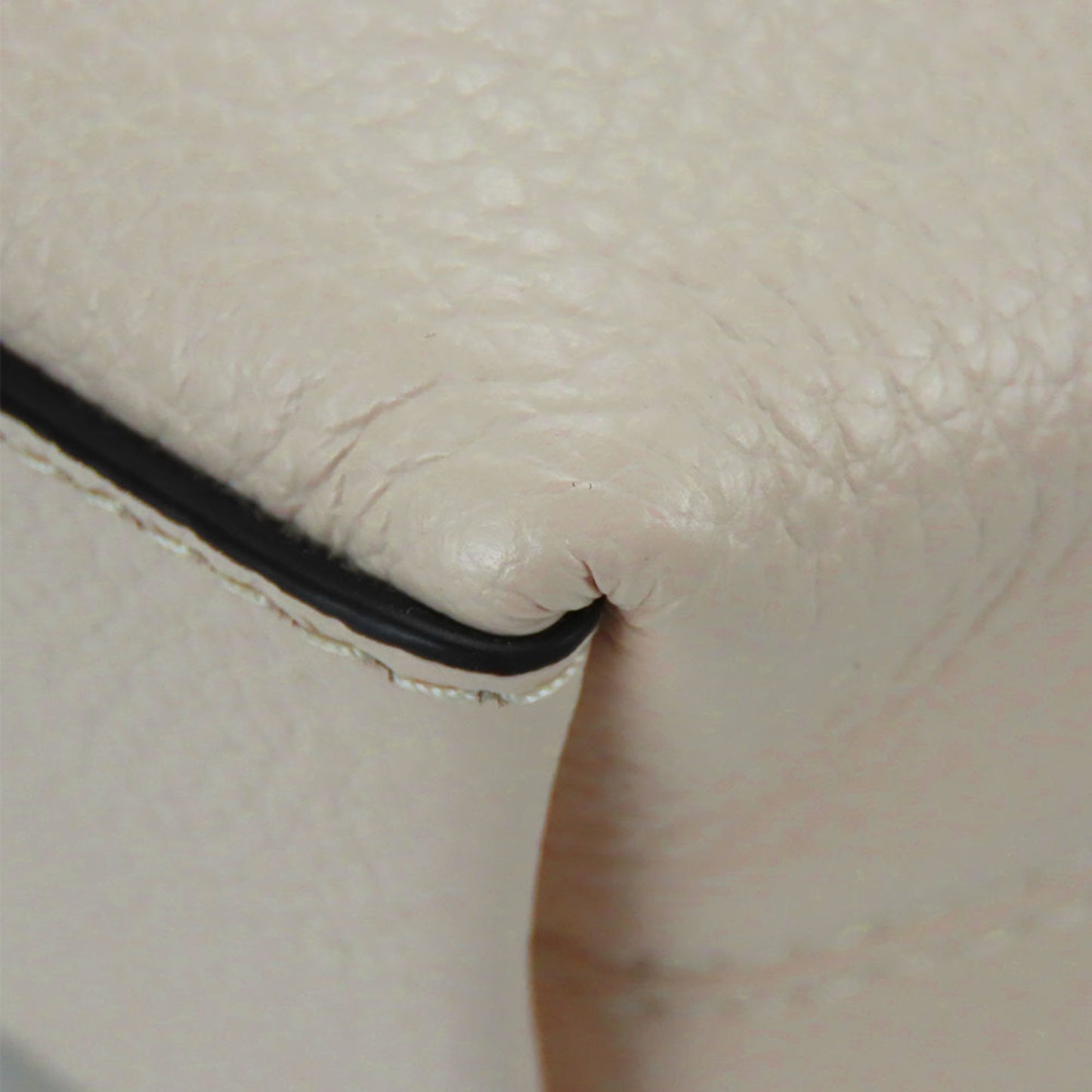 Coach Shoulder Bag Ca164 Leather White Brown