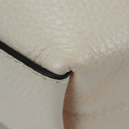 Coach Shoulder Bag Ca164 Leather White Brown