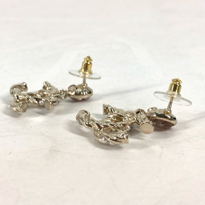 Chanel Abb511 23B Cc Coco Mark Rhinestone And Faux Pearl Earrings