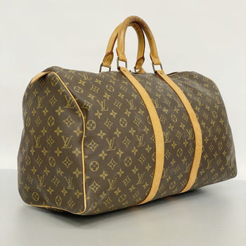 Louis Vuitton Monogram Keepall 50 Boston Bag M41426 Brown