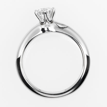 Tiffany & Co. Solitaire Size 7.5 Ring 0.53Ct Vs1/I/3Ex Pt950 Platinum Diamond