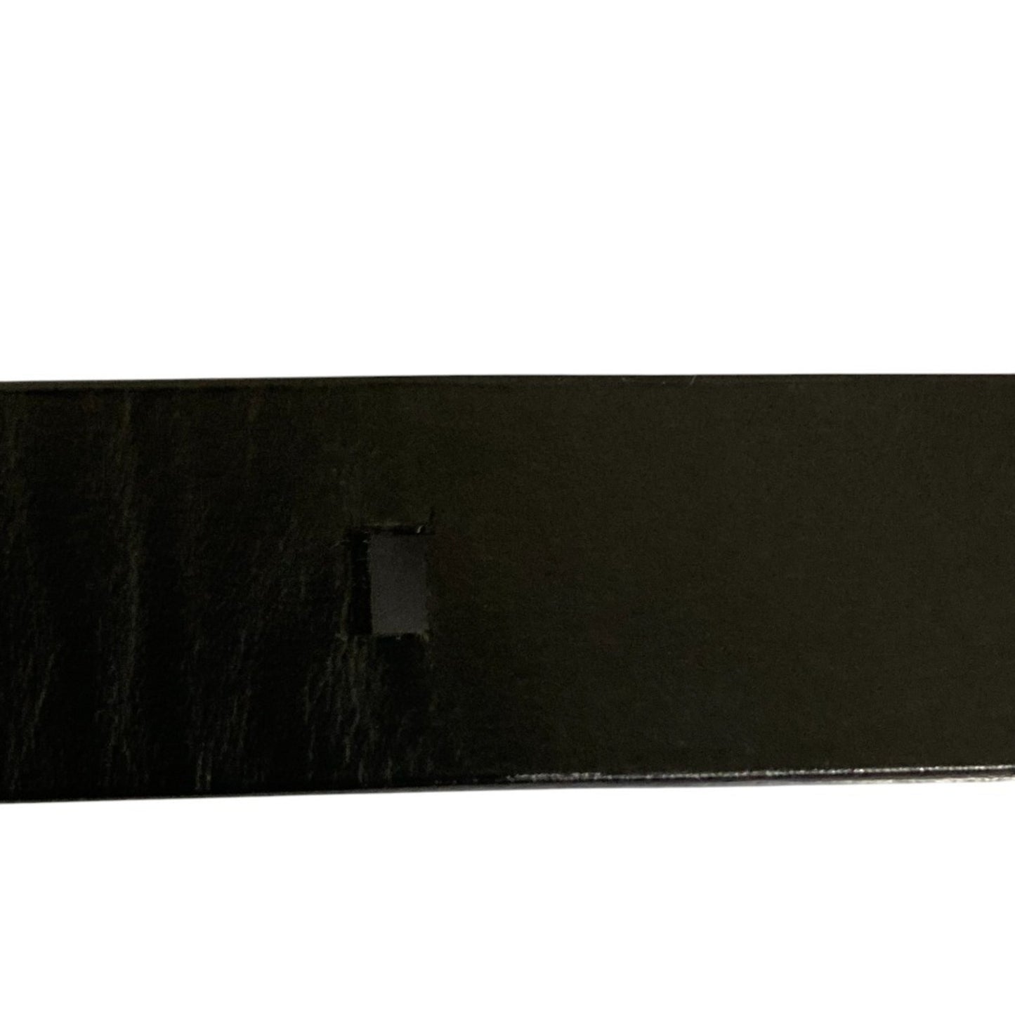 Gucci Silver Buckle Leather Belt