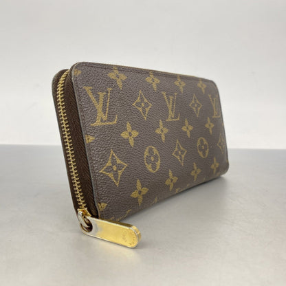 Louis Vuitton Monogram Zippy Wallet M41895 Brown Fuchsia
