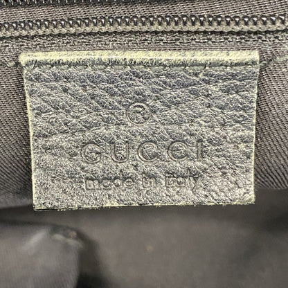 Gucci Gg Canvas Abby Handbag 146244 Leather Black