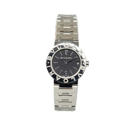 Bvlgari Watch Bb23Ss Quartz Black Dial Stainless Steel