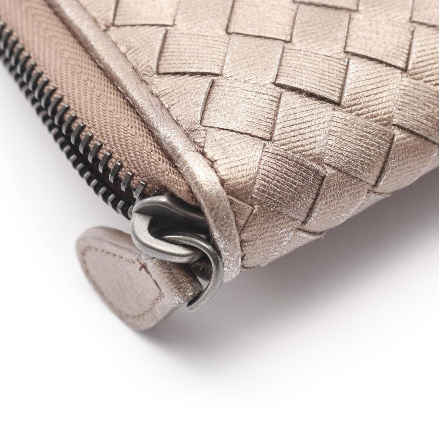 Bottega Veneta Intrecciato Leather Round Long Wallet