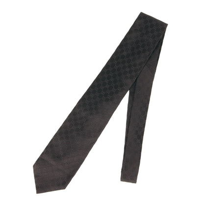 Gucci Gg Monogram Web Stripe Silk Tie