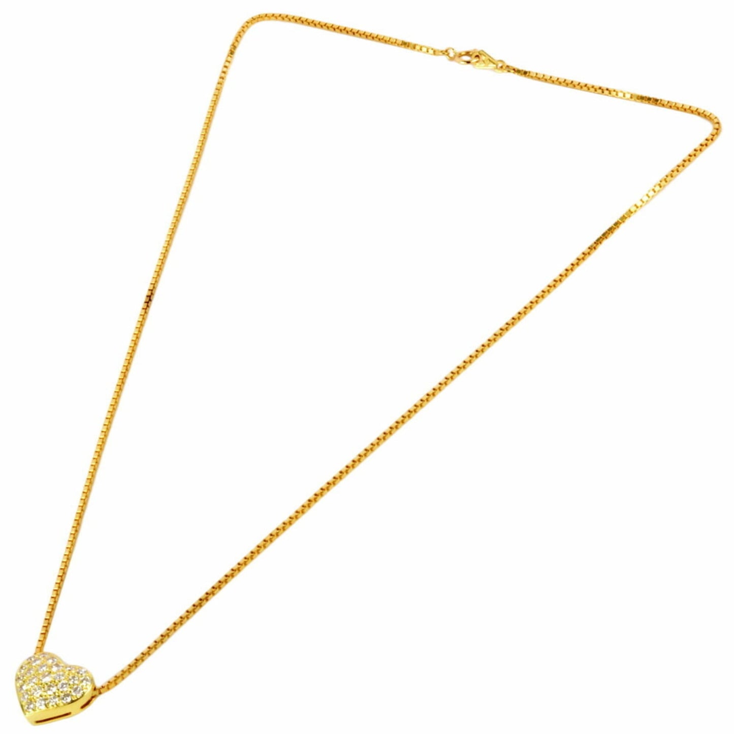 Harry Winston Heart Pav Necklace With Diamonds