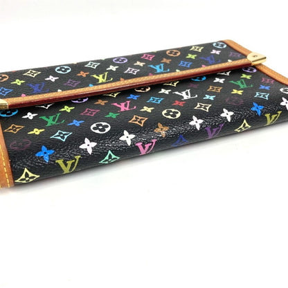Louis Vuitton M92658 Monogram Multicolore Porte Tresor International Tri-Fold Long Wallet In Canvas
