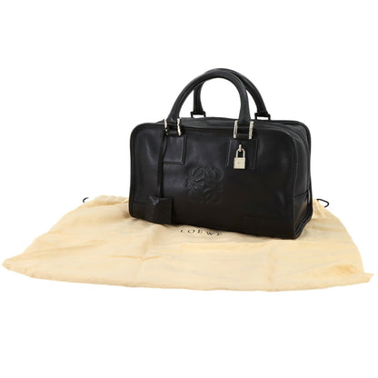 Loewe Amazona 28 Handbag In Black Leather