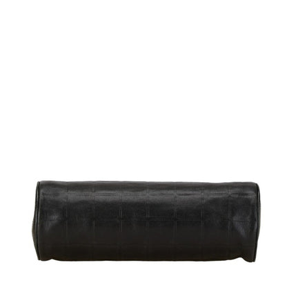 Chanel Coco Mark Pouch Black Leather