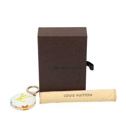 Louis Vuitton Monogram Multicolore Astropil Charm Keychain M51911 White Gold Plated