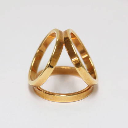 Hermes Hermes Scarf Ring 90 Trio Clasp Gold