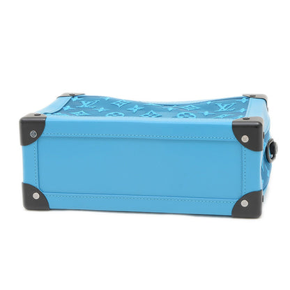 Louis Vuitton Monogram See-Through Soft Trunk Shoulder Bag Turquoise M45074