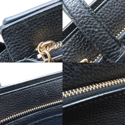 Salvatore Ferragamo Amy 2-Way Handbag In Black Leather