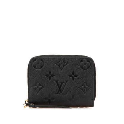 Louis Vuitton Monogram Empreinte Zippy Coin Purse M60574 Noir Black Leather