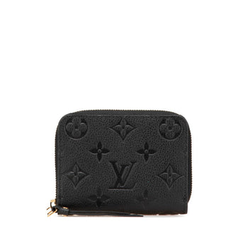 Louis Vuitton Monogram Empreinte Zippy Coin Purse M60574 Noir Black Leather