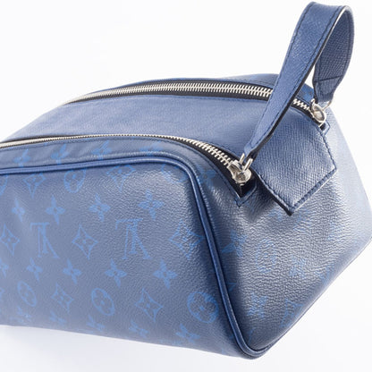 Louis Vuitton Dopp Kit Clutch Bag/Second Bag M30849 Monogram | Taiga Leather Blue