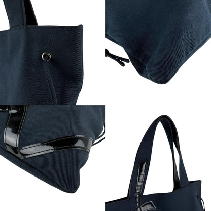 Yves Saint Laurent Kahala Tote Handbag In Canvas And Patent Leather