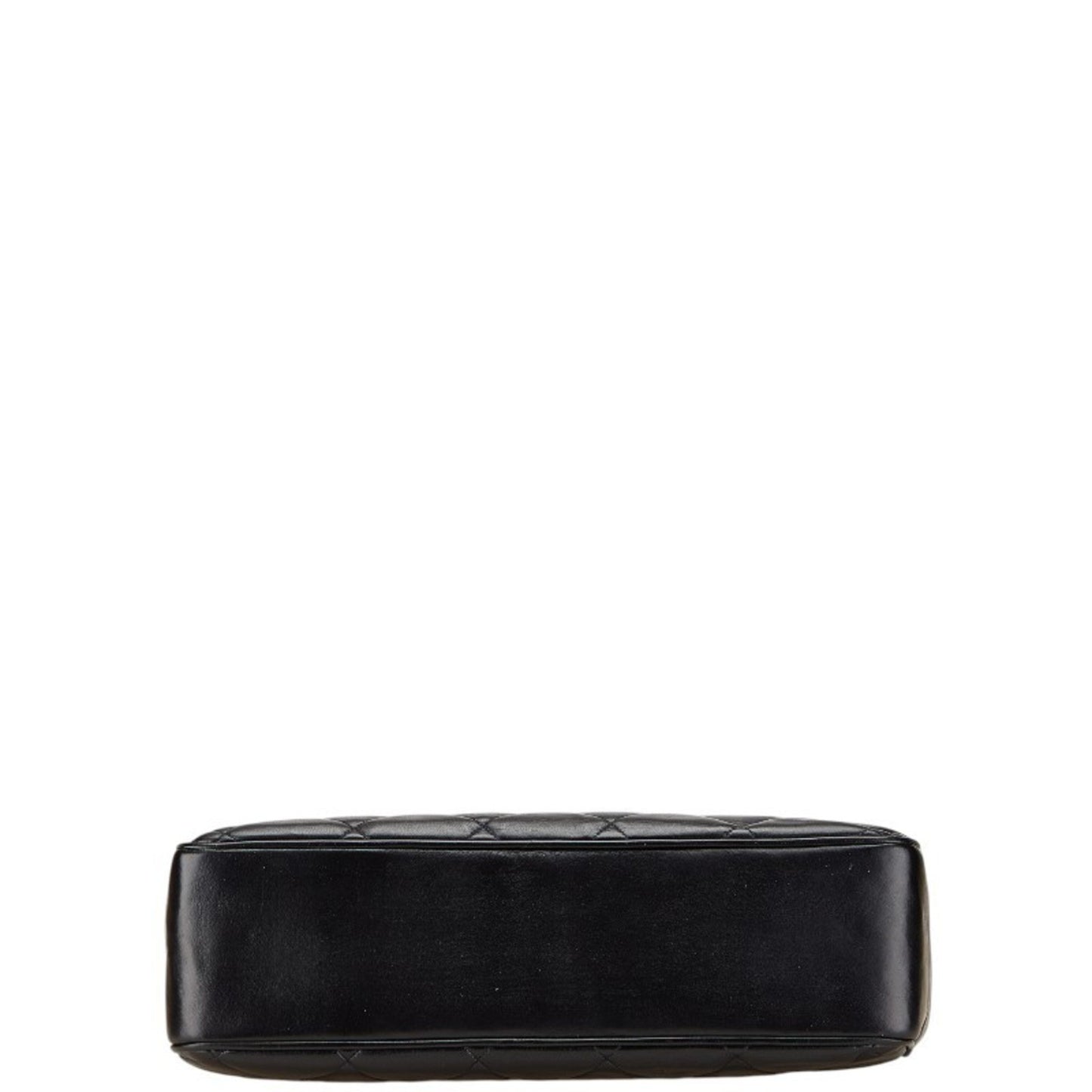 Chanel Matelasse Coco Mark Chain Shoulder Bag Tote Black Lambskin