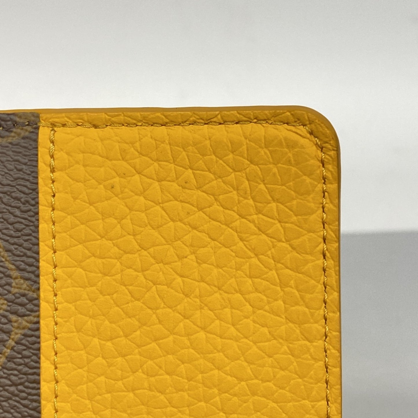 Louis Vuitton Monogram Taurillon Notebook Cover Pm Emily Gi1210 Saffron Yellow