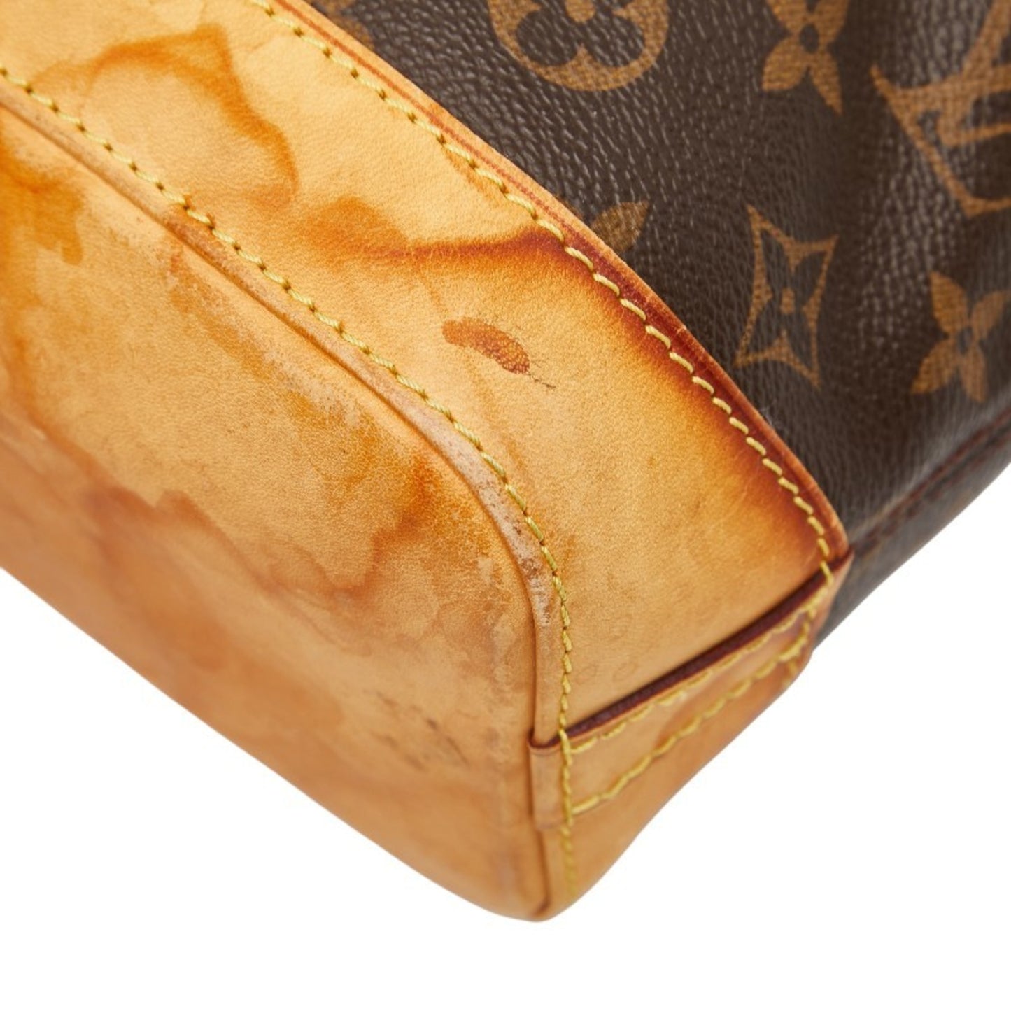 Louis Vuitton Monogram Lockit Tote Bag M40102 Brown Leather