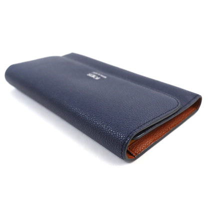 Tod'S Logo Tri-Fold Leather Long Wallet