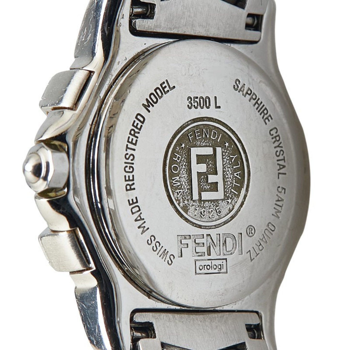 Fendi Horology Watch 3500L Quartz White Dial Stainless Steel