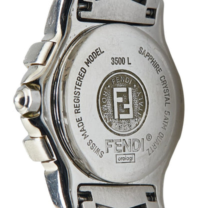 Fendi Horology Watch 3500L Quartz White Dial Stainless Steel