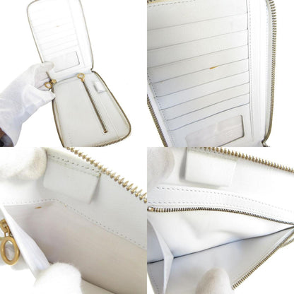 Celine Pochette 2004 Olympic Limited Edition Leather White Gold