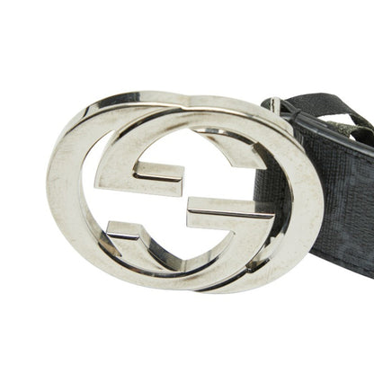Gucci Gg Supreme Belt Size: 95 38 411924 Black Gray