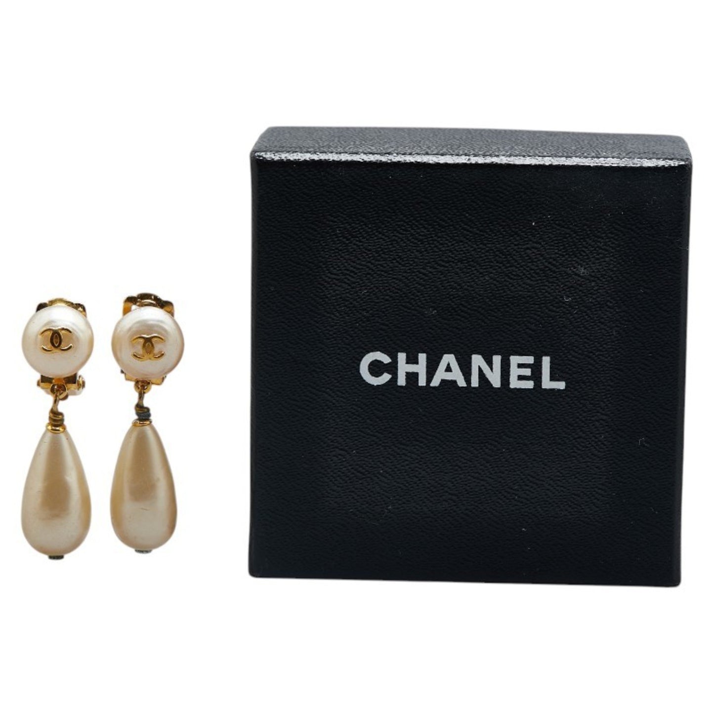 Chanel Coco Mark Pearl Earrings