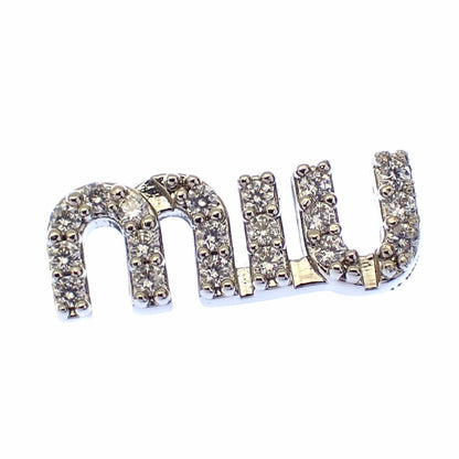 Miu Miu Miu Crystal-Studded Metal Earrings For Women