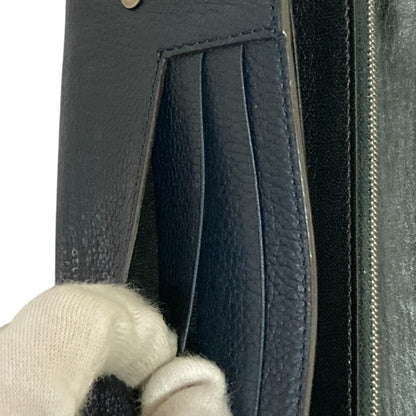 Celine Flap Leather Long Wallet