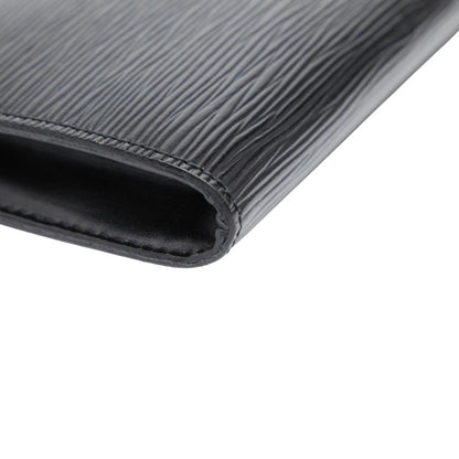 Louis Vuitton Epi Pochette Accessory Pouch Handbag M52942 Noir Black Leather