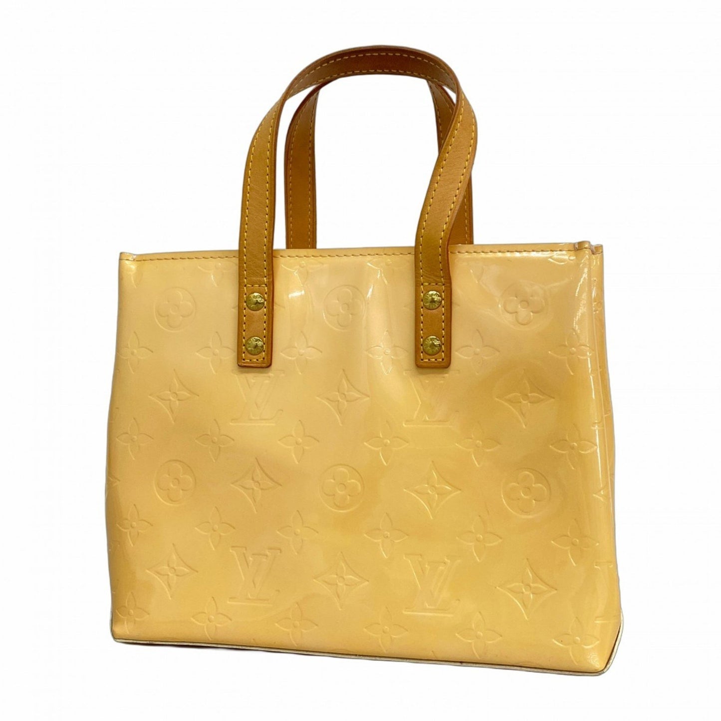 Louis Vuitton Vernis Reed Pm Handbag M91306 Marshmallow Pink