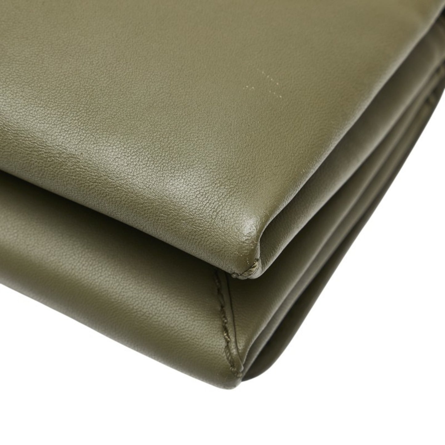 Valentino Garavani Studded Chain Shoulder Bag/Clutch Bag In Khaki