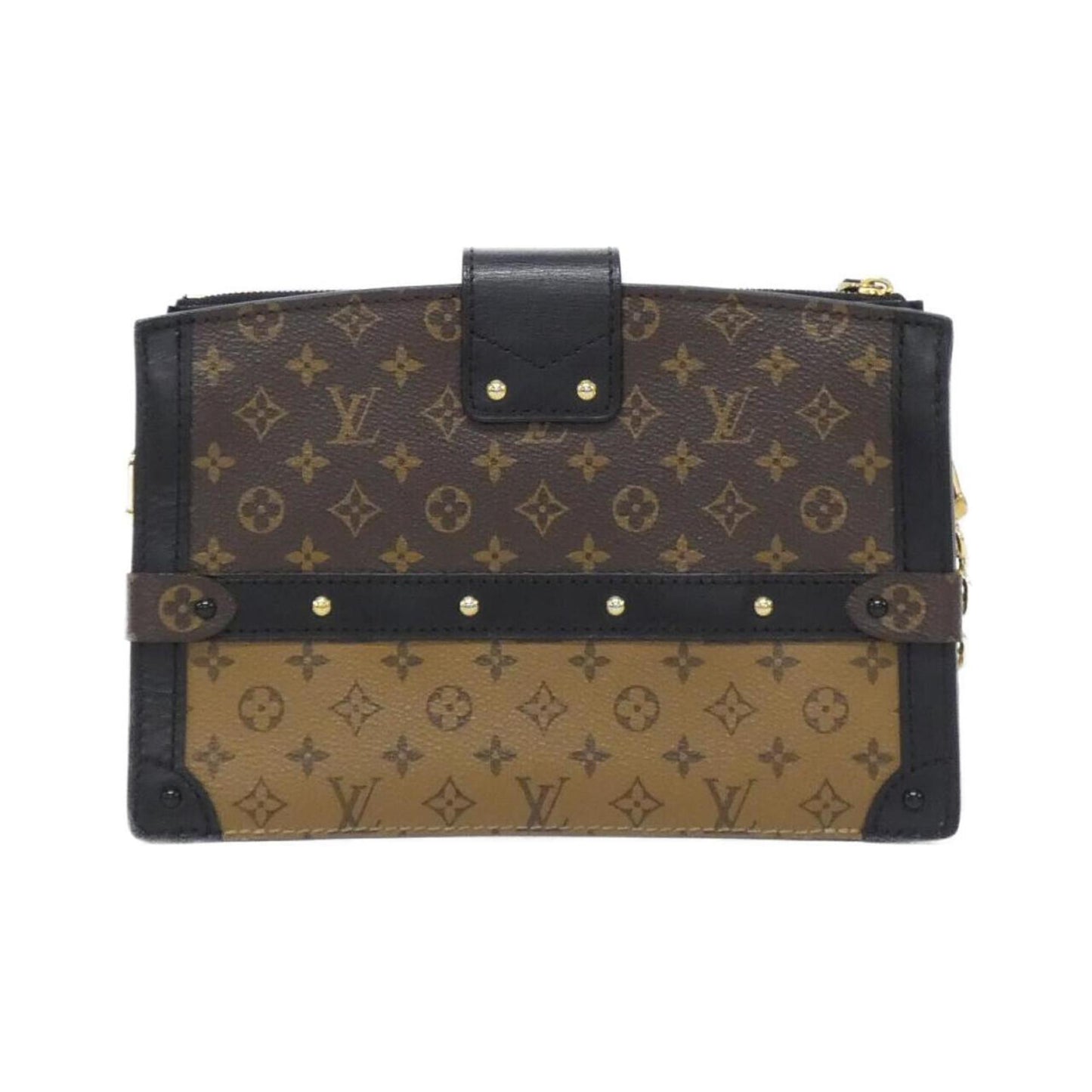 Louis Vuitton Monogram Reverse Trunk Clutch M43596 Shoulder Bag