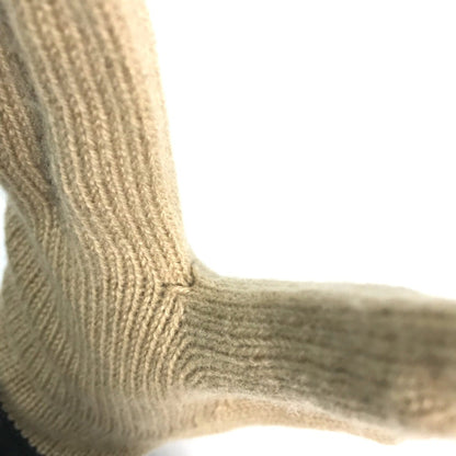 Burberry Bicolor Glove Gloves Beige Black