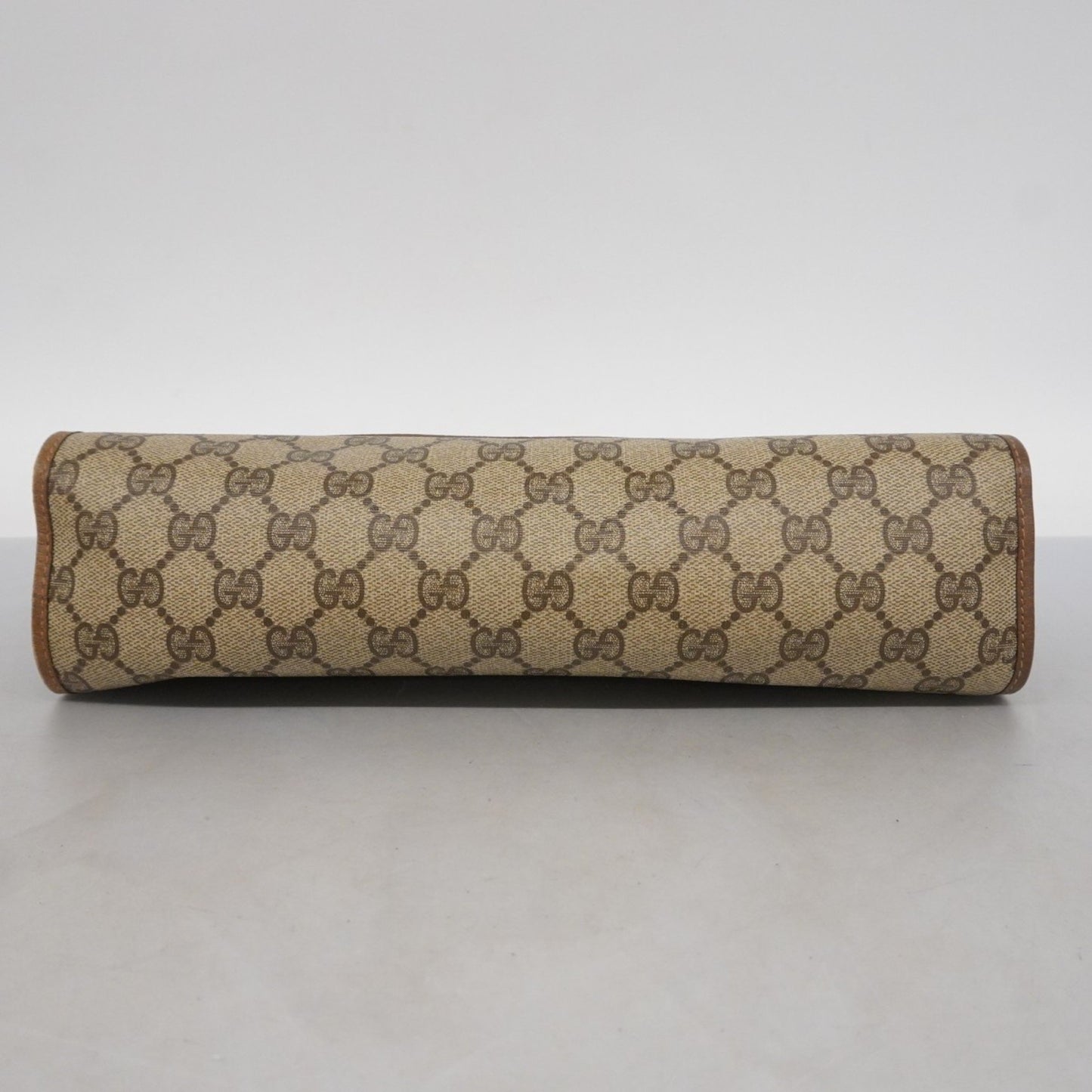 Gucci Gg Supreme Sherry Line Clutch Bag 89 01 031 Brown