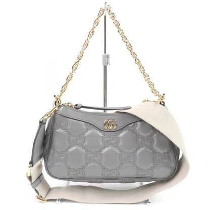 Gucci 735049 Gg Matelasse Leather 2-Way Handbag/Shoulder Bag