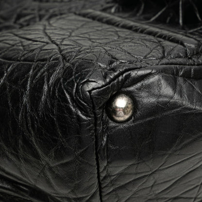 Chanel Coco Mark Tote Bag Black Leather