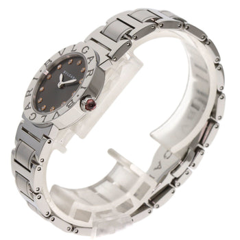 Bvlgari Bbl26C6Ss 12 12P Diamond Watch Stainless Steel Ss