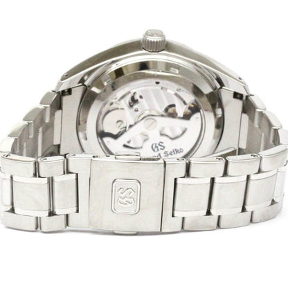 Grand Seiko Sbge005 Spring Drive Gmt Steel Watch 9R66-0Ac0 Polished