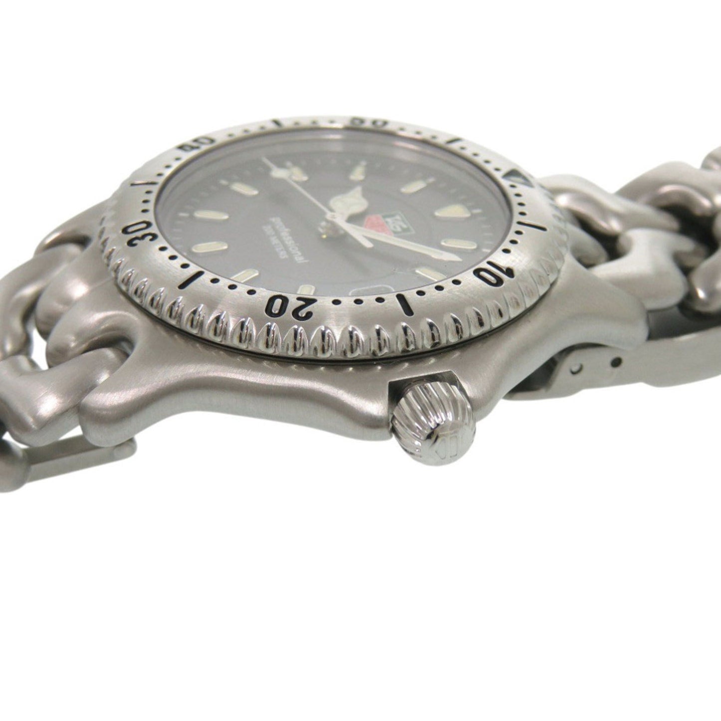 Tag Heuer Cell Date Wg1113-0 Professional Quartz Watch In Stainless Steel Gray 0233