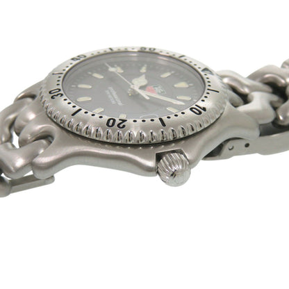 Tag Heuer Cell Date Wg1113-0 Professional Quartz Watch In Stainless Steel Gray 0233